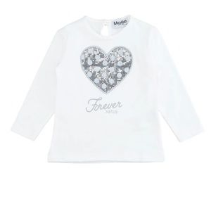 MAELIE T-Shirt Top Size 12M Sequins Logo Made in Italy
